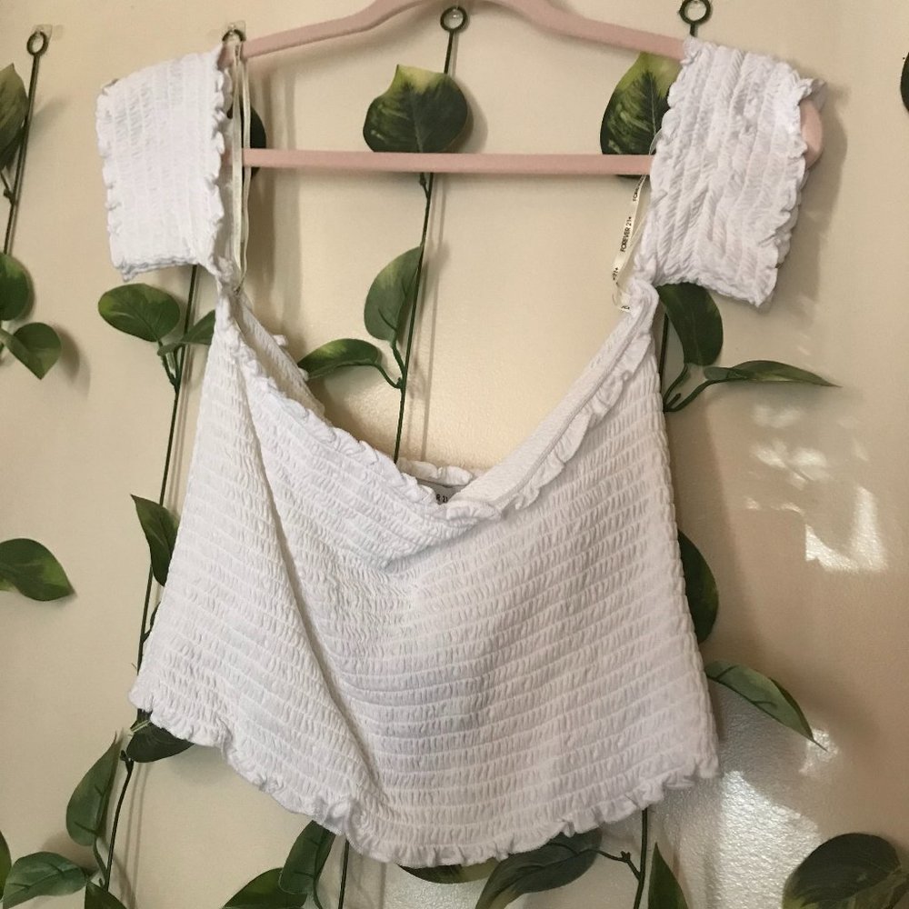 ❤️❤️❤️rouched off the shoulder top